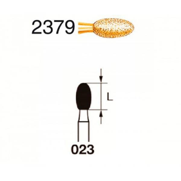 2379 Komet Бор алмазний оливковидний, зелений (314, 023)